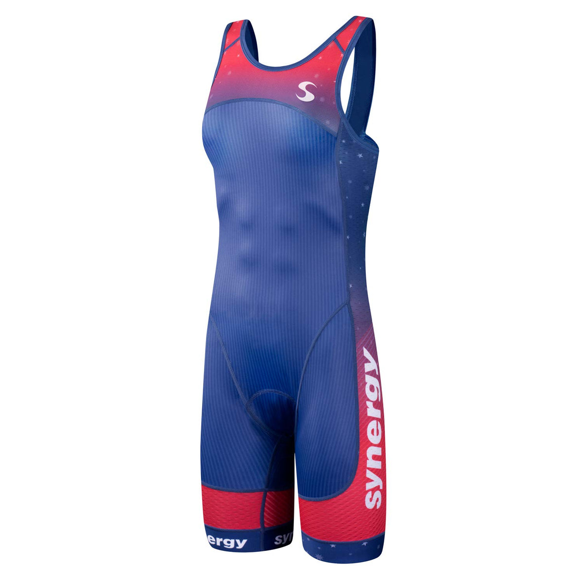 Synergy Women's Tri Suit - One Piece Triathlon Open Back Trisuit (USA, Medium)