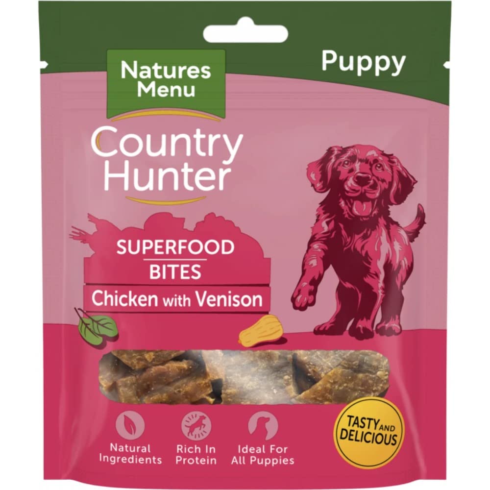 Natures Menu Country Hunter Dog Superfood Bites Chicken with Venison 8x70gm