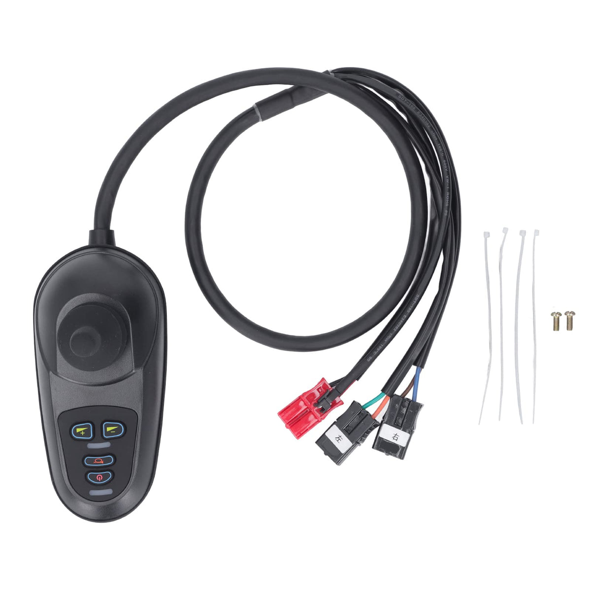 Electric Wheel Chair Controller DC24V 50A Wheelchair Joystick Controller Remote Control Electric Wheelchair Joystick Controller Brush Motor for Electric Wheel Chair