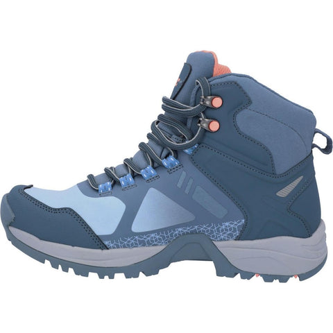 Hi-Tec V-LITE Psych WP Womens Hiking Boot, DK Turquoise/Blue/Pink, 4 UK