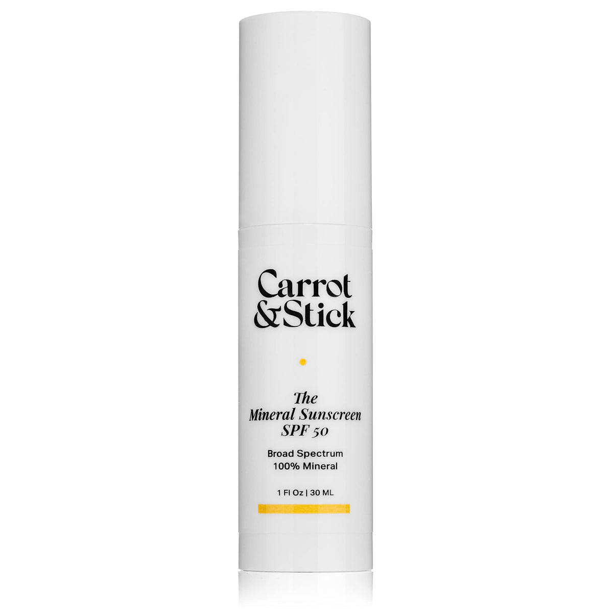 Carrot & Stick The Tinted Mineral Sunscreen SPF 50 for Face - Titanium Dioxide, Zinc Oxide, Iron Oxide, Hyaluronic Acid, Vitamin C and E, 1 Fluid Ounce