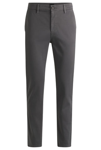 BOSS Mens Chino Tapered Tapered-fit Chinos in Stretch-Cotton Satin