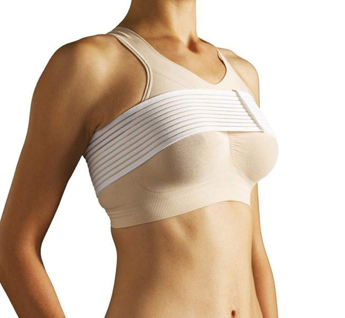 CAREFIX Implant Stabilizer Band (8113) White by TYTEX- Post-Surgery Breast Implant Support Band- Chest Compression Support- Breast Augmentation Strap