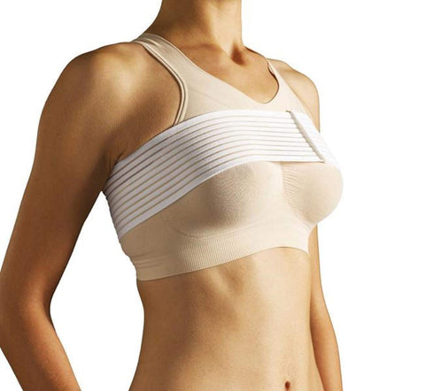 CAREFIX Implant Stabilizer Band (8113) White by TYTEX- Post-Surgery Breast Implant Support Band- Chest Compression Support- Breast Augmentation Strap