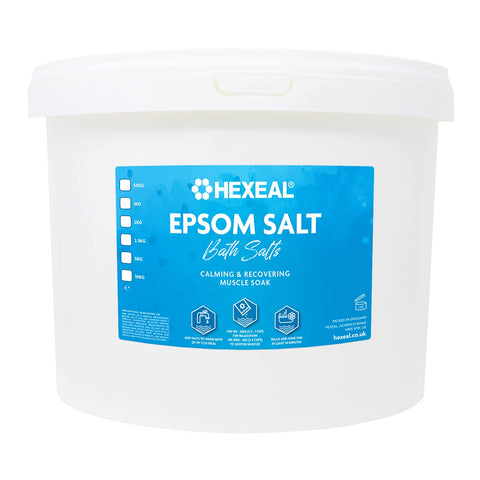 Hexeal Epsom Salt | 10kg Bucket | Food Grade | Magnesium Sulphate