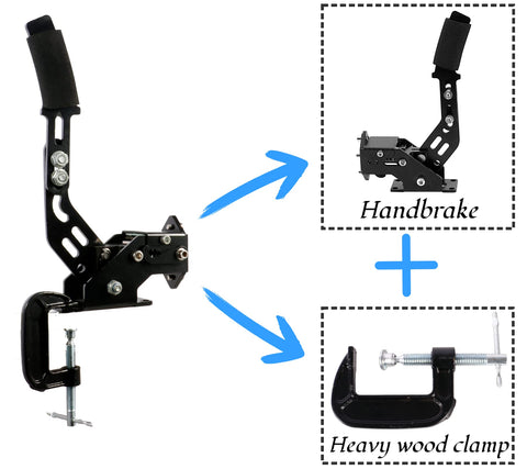 Anman SIM USB Handbrake PRO for PC Windows 14 Bit Professional Gaming Driving Shifter fit Racing Games Logitech G920/G923 Thrustmaster Peripherals/Dirt Rally?with Clamp?