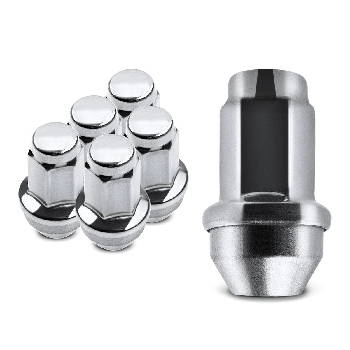 A-Premium 6Pcs M14-2.0 Wheel Lug Nuts Cone Seat Compatible with Ford F-150 F150 2001-2014, Expedition 2003-2014 & Lincoln Navigator, Replace# 4L3Z-1012-A, 7L1Z-1012-A