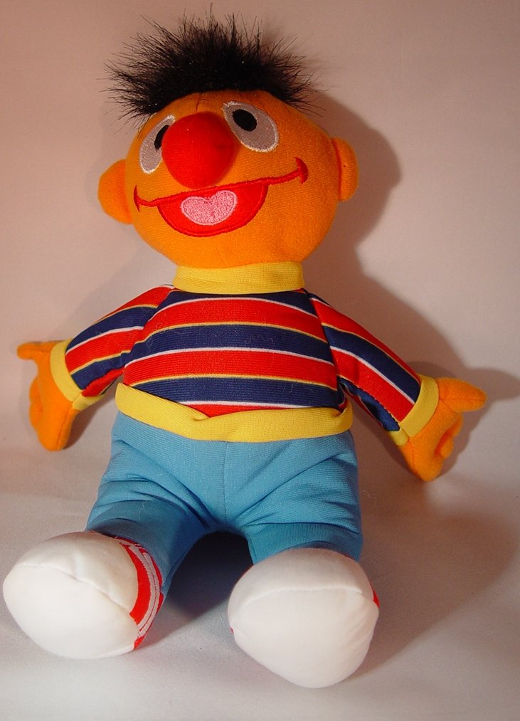 Fisher Price Plush Ernie Doll 9" Tall