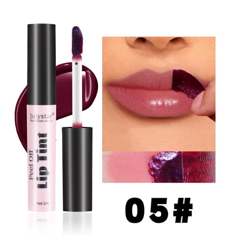 3Pcs/Set Peel Off Lip Stain - Kiss-Proof, Hydrating, and Stunningly Vibrant, Long Lasting, Waterproof and Transfer Proof Matte Finish Lip Tint Peel Off Lip Stain (Set B)