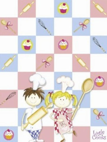 Amscan Little Cooks Plastic Tablecover 120cm x 180cm