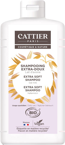 Cattier Extra-Soft Shampoo - Oatmeal Milk - Daily Use - 1 L