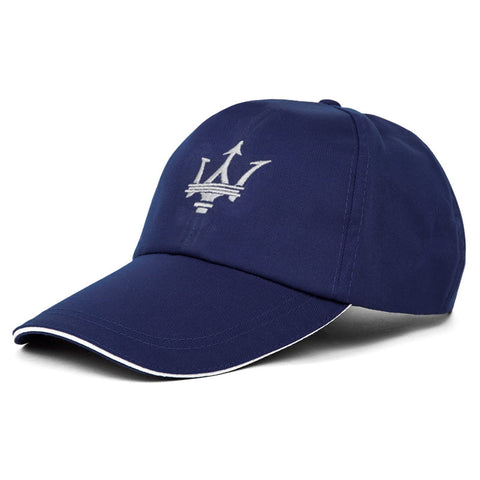 ARKOSKNIGHT Adjustable Embroidered Baseball Caps Maseretti-Logo Racing Motor Hat Fashion Street Dancing Sports Travel(Navy)