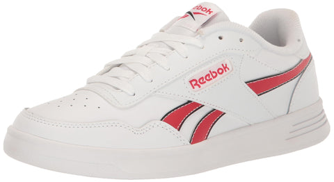 Reebok Unisex Court Advance Sneaker, Footwear White/Vector Red/Core Black, 9.5 US Men