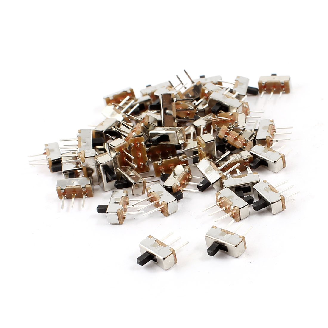 uxcell a14061000ux0418 5 3 Terminals PCB Mount 2 Position SPDT Mini Slide Switch (Pack of 55)