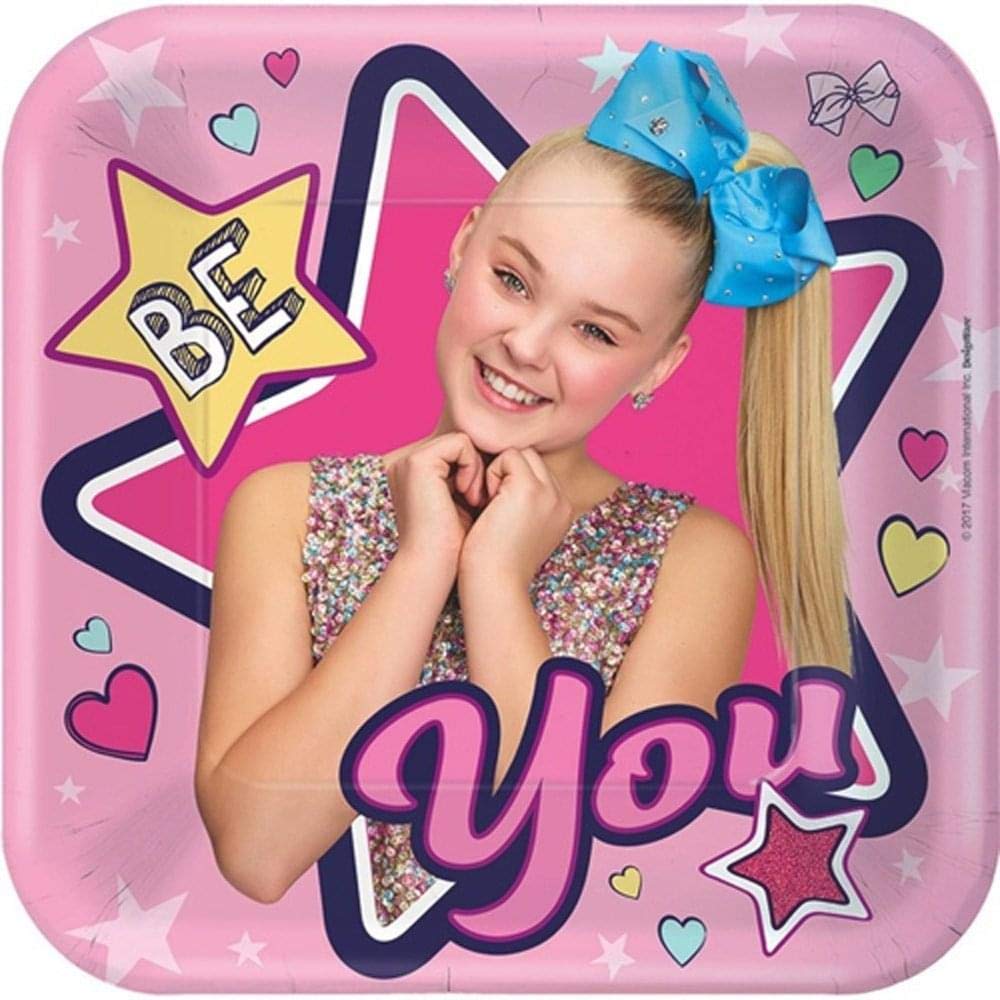 Amscan JoJo Siwa Be You Party 7 inch Dessert Plates