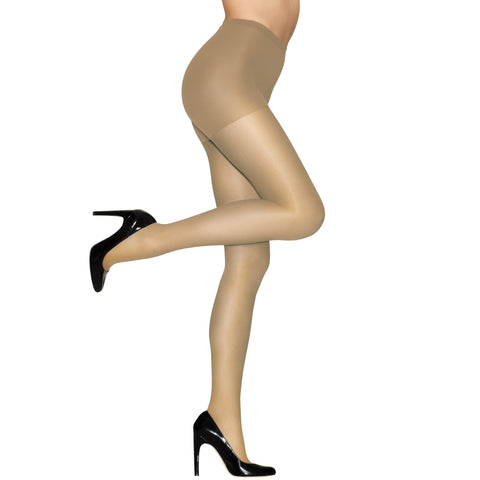 Hanes Alive Full Support Control Top - Size C, Nude