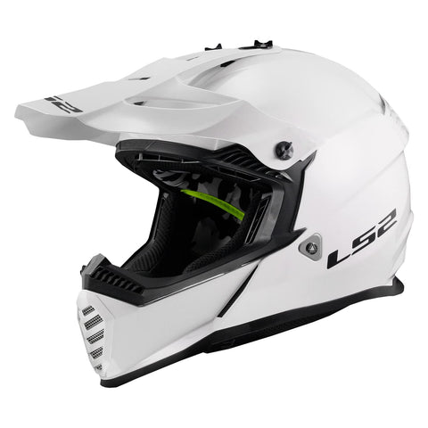 LS2 Helmets Gate Full Face Helmet (Gloss White - Small)