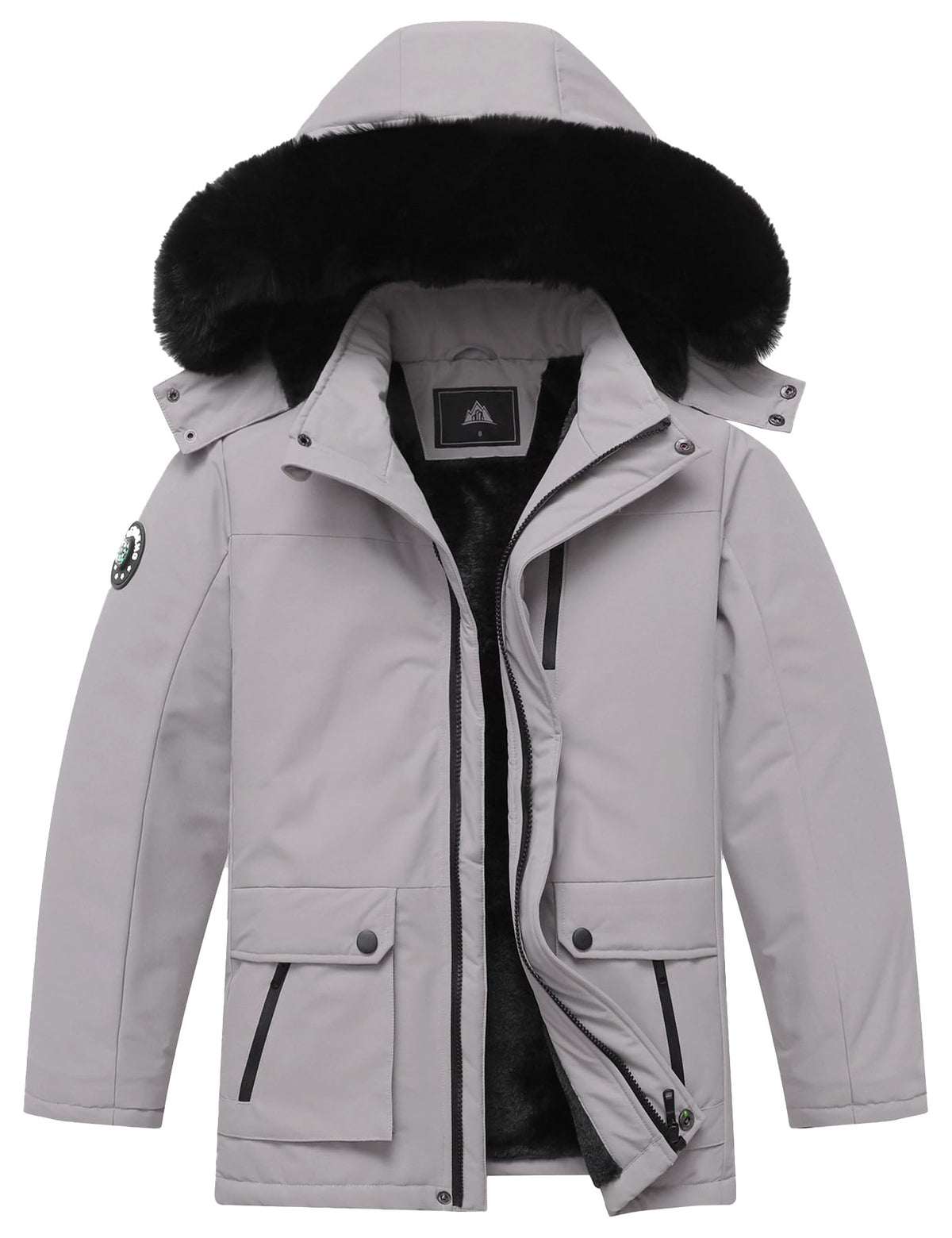 MOERDENG Kid's Waterproof Ski Jacket Warm Winter Coat Boy's and Girl's Snowboarding Jackets Outdoor Windbreaker
