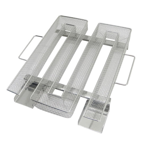1 Piece Cold Smoke Generator Stainless Steel Pellet Smoker Tray Rectangle Pellet Smoker Box Pellet Maze Smoker Tray Barbecue Smoker Tray Grill Cooking Tools, Silver
