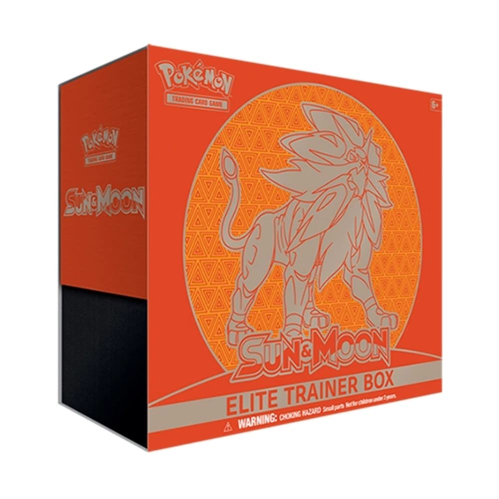 Pokemon Sun and Moon Elite Trainer Box, Legendary Solgaleo or Lunala, 72 months to 960 months