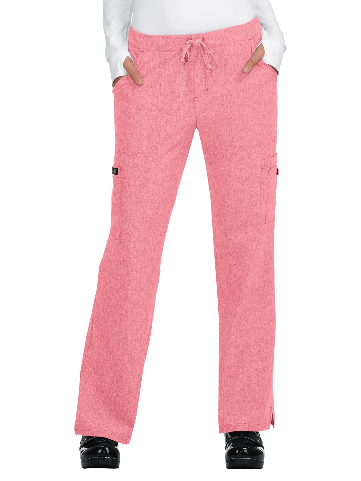 KOI Basics Women's 317 Holly Pant (Heather Soft Pink, XX-Small Petite)