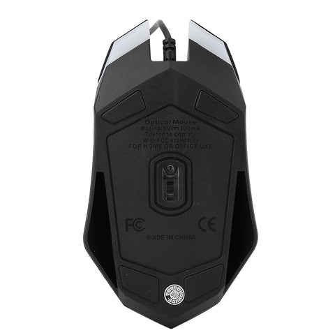 Mouse Mouse Backlit USB Notebook Illuminated Wired Mice for Game Competitive Office Ms11 Macos, Mouse Mac with Corded USB and No Clicking Gaming Mice