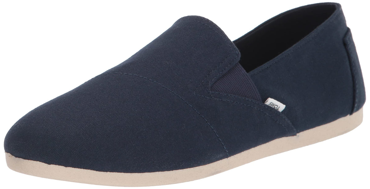 TOMS Women's Redondo Loafer Flat, Navy, 7
