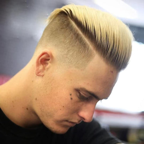 HAPPY&CC Blonde Toupee For Men French Lace Thin Skin Men's Toupee Human Hair Lace Front Wig Toupee #4 Brown Roots Ombre #613 Blonde Color Hair Replacement System For Men (8x10,T4/613)