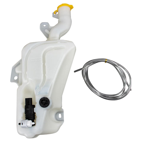 TRQ Windshield Washer Reservoir Compatible with 2017-2022 Jeep Compass CH1288272