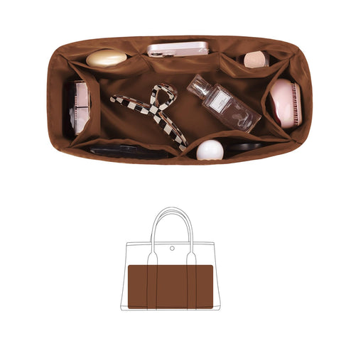 KINGS IN BAG Organizer for Purse Bags/Tote Bags Organizer for Women with Silky Satins Fit for GardenParty 26/30/36/49 Bags Lightweight Shaper for Daily Use, 8 Pockets Large Capacity(Gold, GP30)