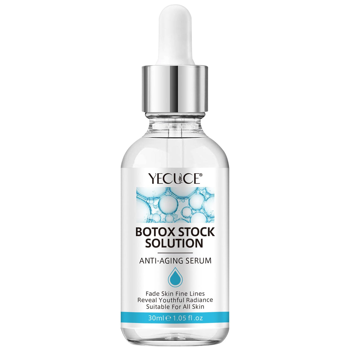 Botox Stock Solution Facial Serum 1 Fl Oz, Botox Face Serum for Women Face Tightening, Liquid Anti Aging Serum with Vitamin C & E, Reduce Fine Lines, Wrinkles, Boost Skin Collagen Essence,Plump Skin