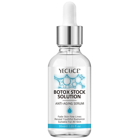 Botox Stock Solution Facial Serum 1 Fl Oz, Botox Face Serum for Women Face Tightening, Liquid Anti Aging Serum with Vitamin C & E, Reduce Fine Lines, Wrinkles, Boost Skin Collagen Essence,Plump Skin