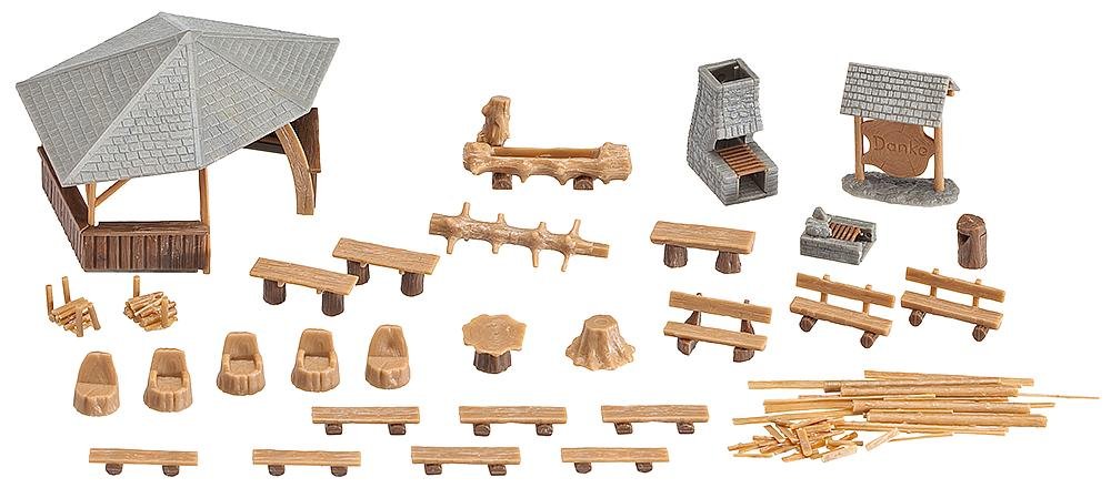 Faller 180575 Barbecue site with stone fp Scenery and Accessories