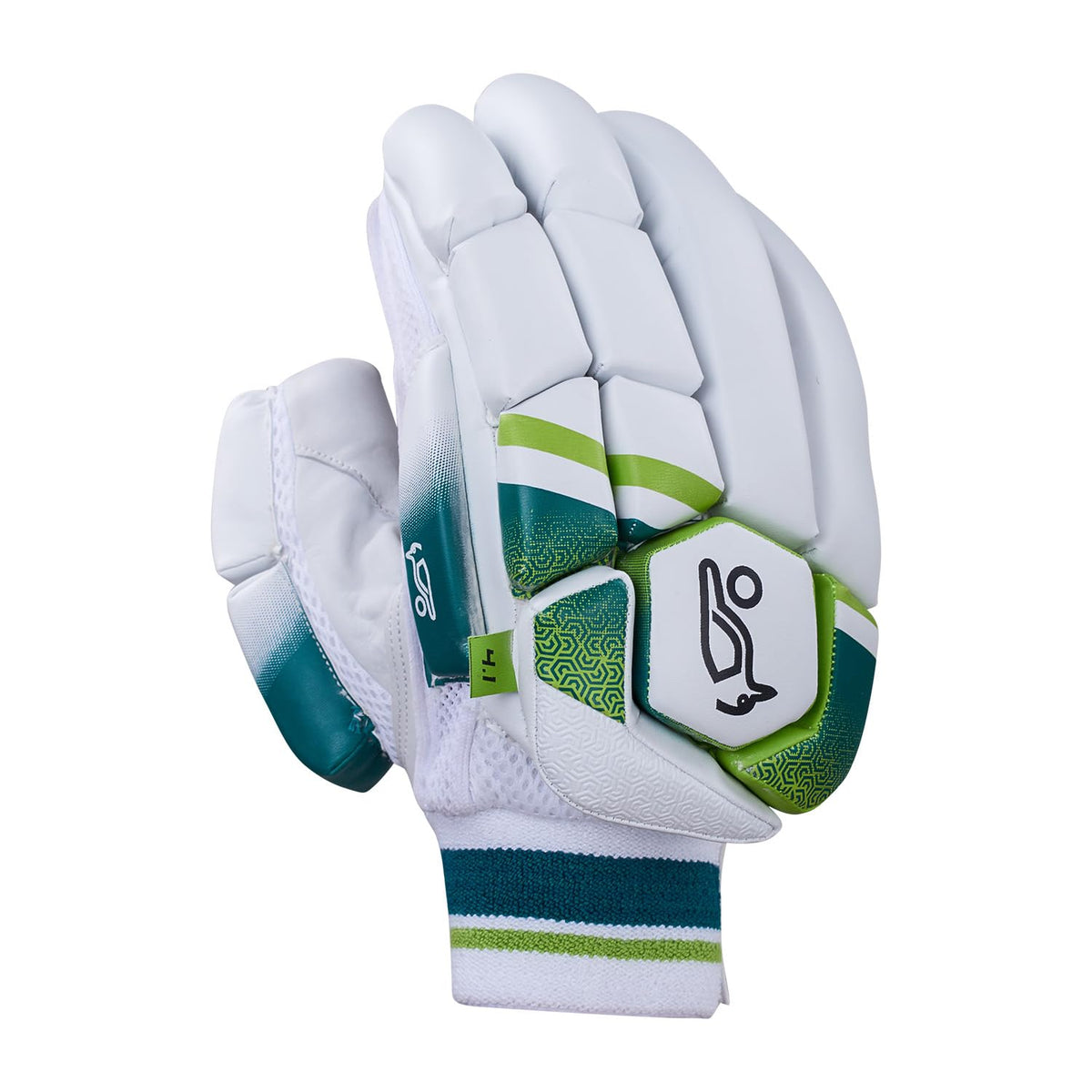 KOOKABURRA Kahuna 4.1 Cricket premium batting gloves - Adult Size, Right Handed - 2024 Edition, Men's, Lime