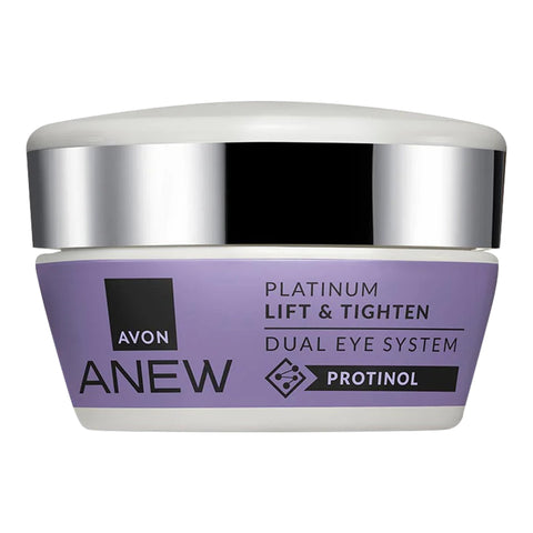 Avon Anew Platinum Lift & Tighten Dual Eye System 2 x 10ml, with Protinolâ„¢ Technology and Caffeine to Help Tighten and Hydrate Skin, Reduces Fine Lines and Sagging, Cruelty Free