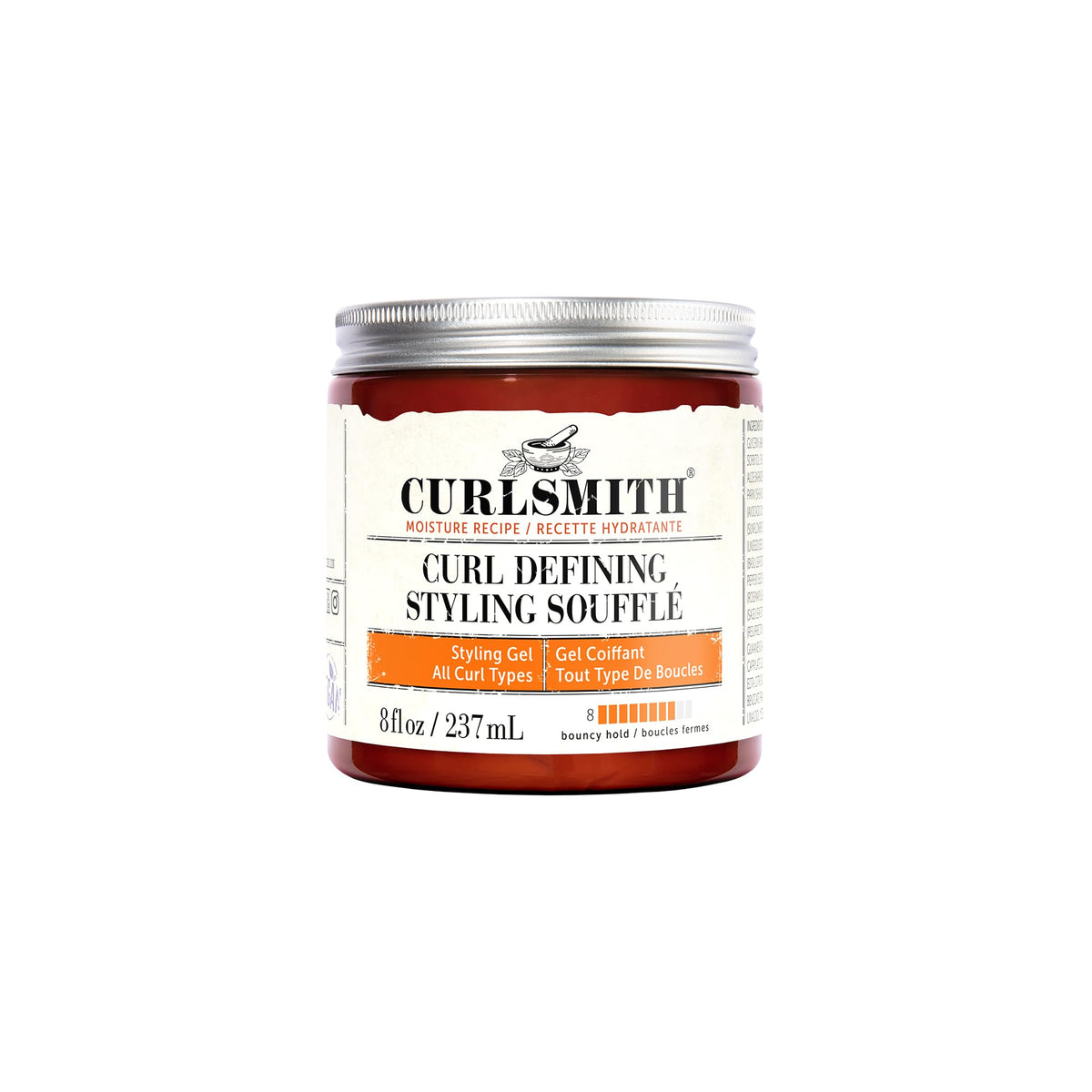 Curlsmith Curl Defining Styling SoufflÃ© - Vegan Medium Hold Styling Gel for Wavy, Curly and Kinky Hair (237ml)