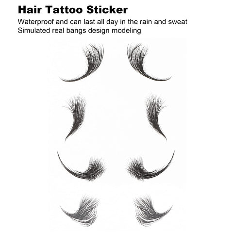 Hair Edges Tattoo Stickers Fashion Temporary Tattoos Edges for Hair DIY Waterproof Long Lasting Fake Hairline Sticker for Women Girls(ED-09)