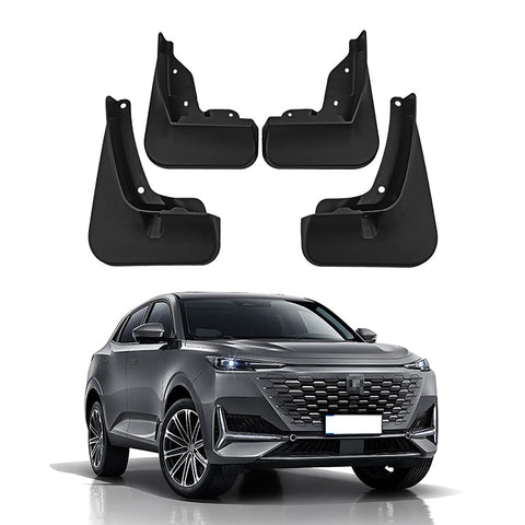 AIMQIAD 4Pcs Front Rear Fender, Compatible with Changan UNI-K 2021-2024, Car Wheel Mud Flaps Guard Splash Set Mudguards Replacement Parts