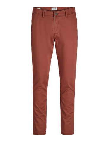 JACK & JONES Men's Jpstmarco Jjbowie Noos Chino Trousers, Brown Out, 32 W/36 L