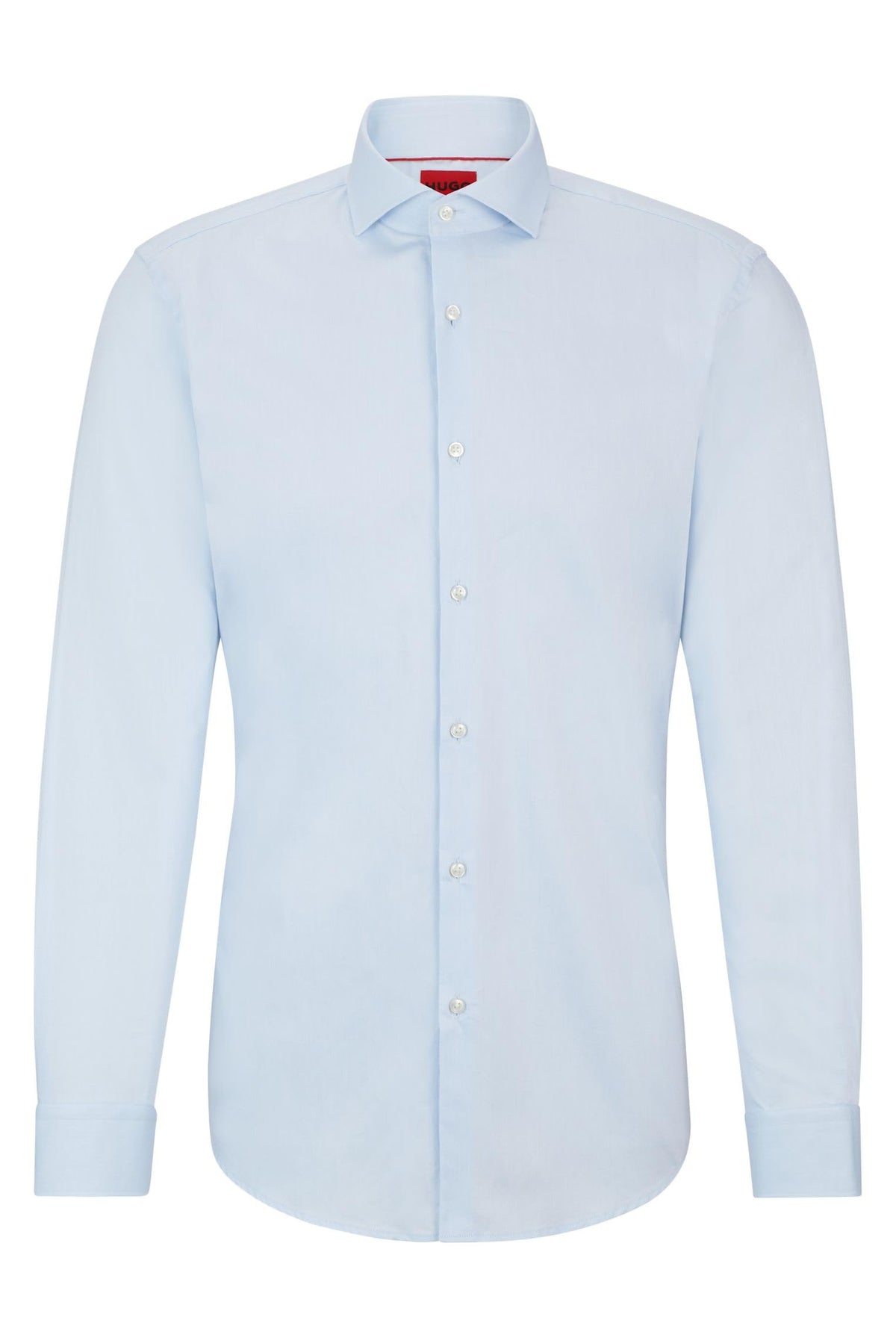 HUGO Mens Kason Easy-Iron Slim-fit Shirt in Cotton Twill