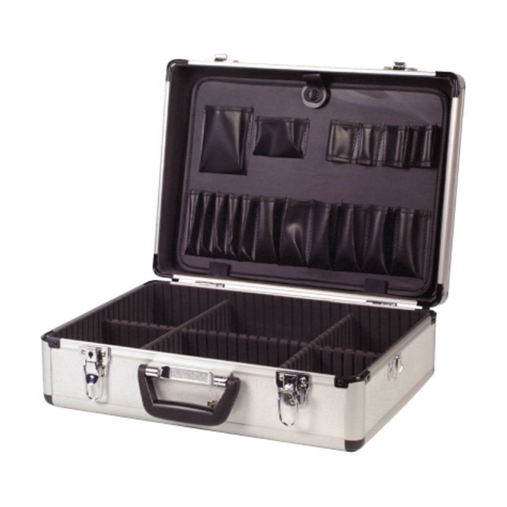 Unibos | Lockable Electricians Flight Case | Aluminium Toolbox | Adjustable & Removable EVA Foam Inserts | Portable Tool Organiser & Storage Box