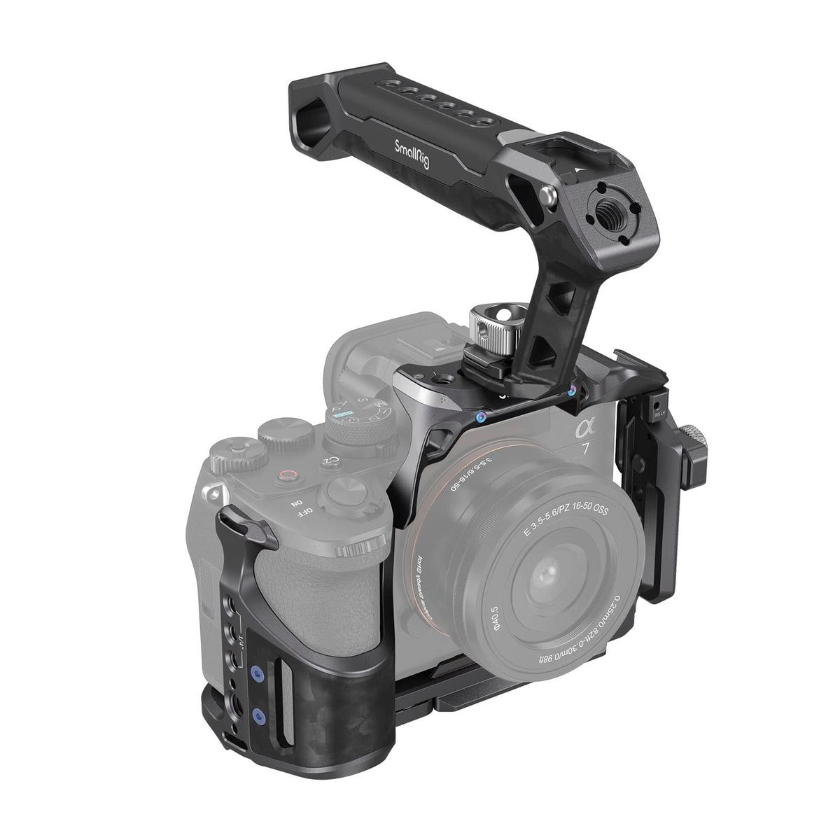 SmallRig A7 IV Cage with Top Handle and HDMI Cable Clamp, Basic Kit for Sony Alpha 7R V/Alpha 7 IV/Alpha 7S III - 3708