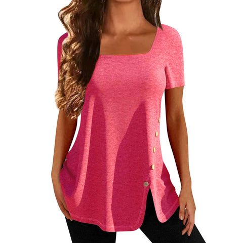 Womens 3/4 Sleeve Tops, UK Womens Basic Ladies Short Sleeve Stretchy Slim Fit Crew Neck Crop Tops for Women Cropped T Shirt Womens Summer Tops Ladies Gym Top Tshirt