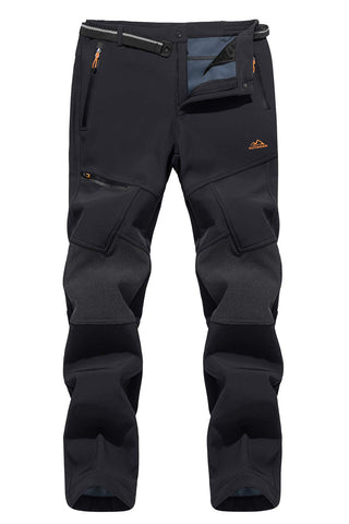 MAGCOMSEN Outdoor Trousers for Men Waterproof Trouser Mens Fishing Trousers Warm Trousers Hiking Pants Hiking Rainproof Clothes Tactical Trousers Mens Black Trousers Army Trousers with Zip Pockets
