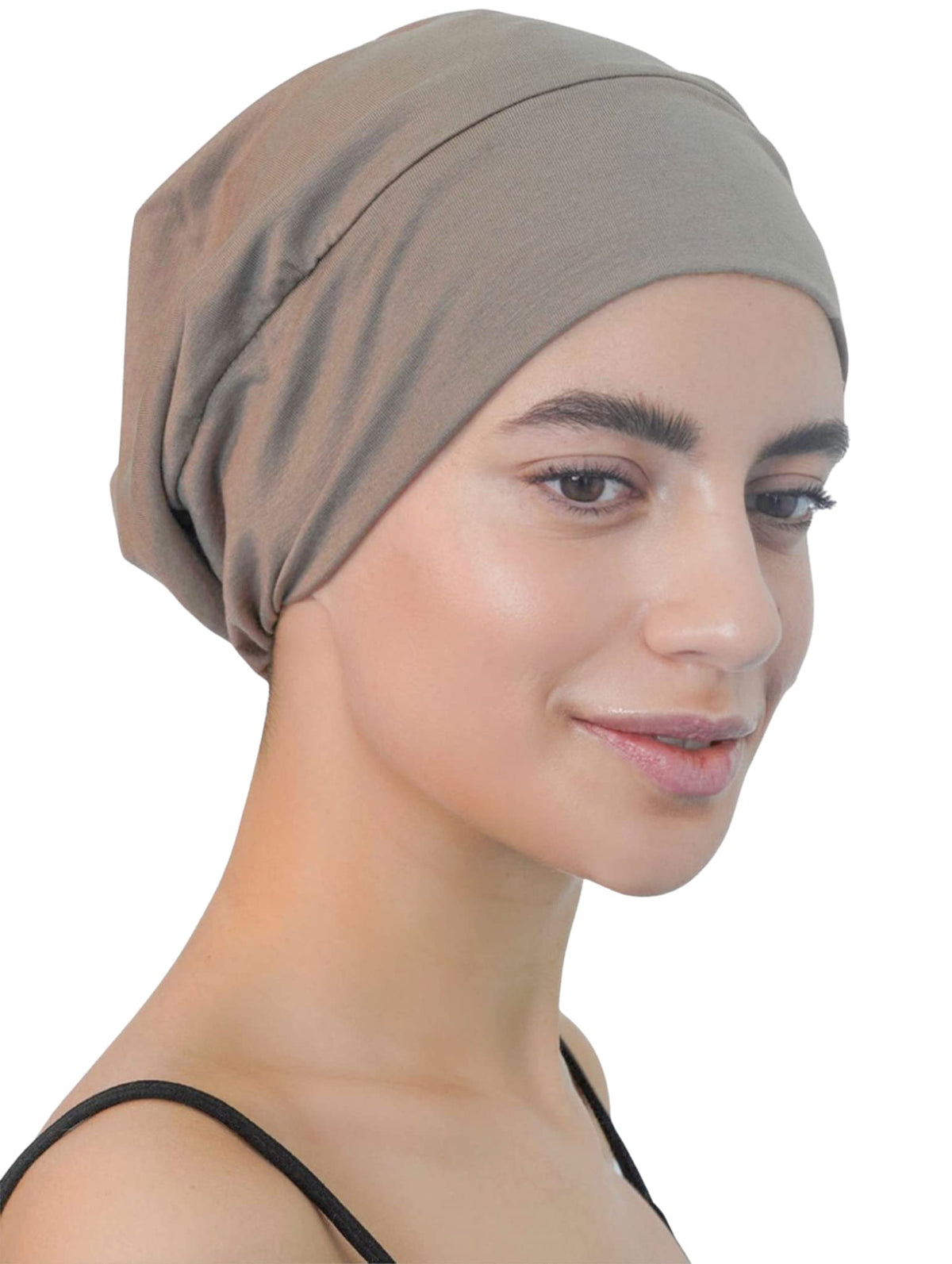 Deresina Headwear Satin Sleep Cap - (Mink)