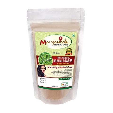 100% Natural Brahmi Leaves (BACOPA MONNIERI) Powder for COMPLETE HAIR CARE NATURALLY (100 gm (0.22 lb) 3.5 ounces)
