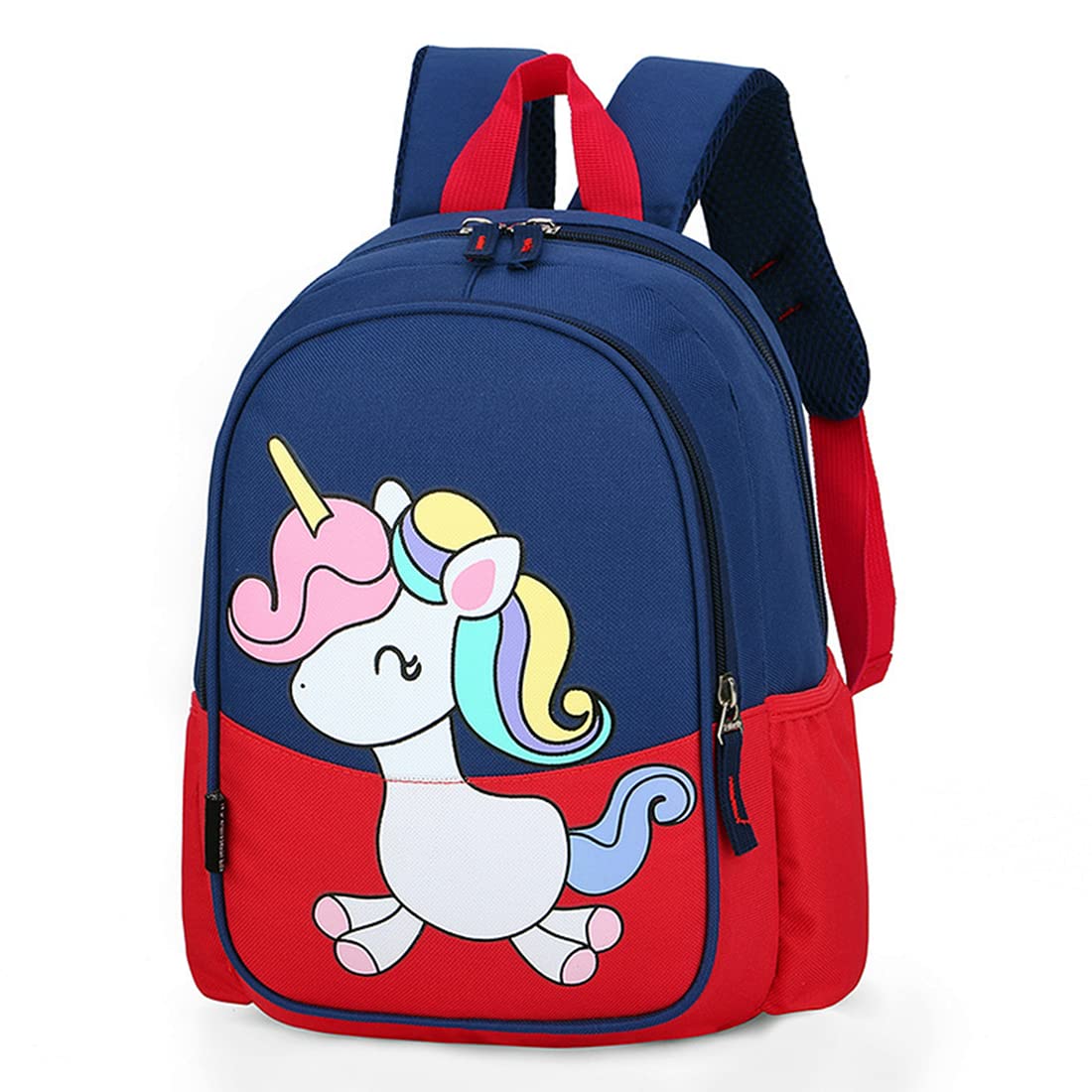 POWOFUN Kids Toddler Preschool Travel Backpack Cool Cute Cartoon Daypack (Little Red Unicorn)