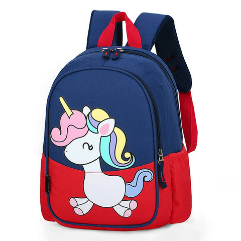 POWOFUN Kids Toddler Preschool Travel Backpack Cool Cute Cartoon Daypack (Little Red Unicorn)