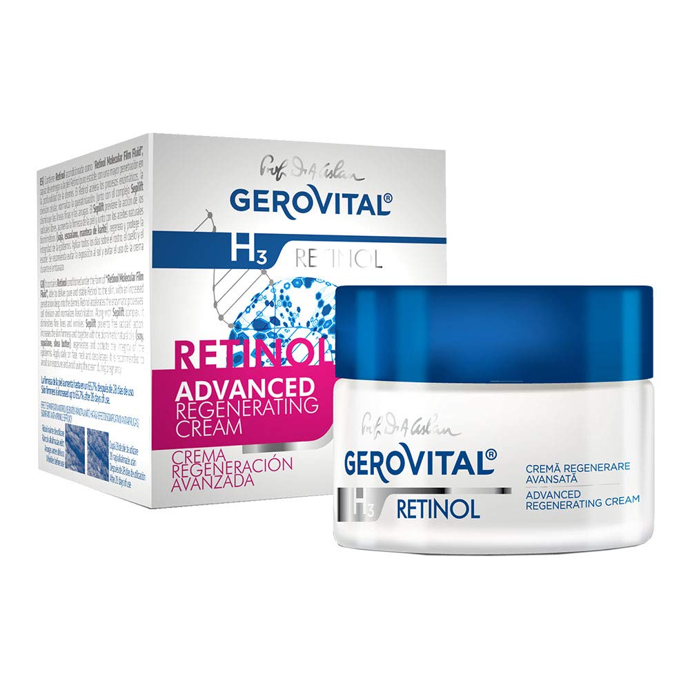 GEROVITAL RETINOL Advanced Skin Regenerating Cream with Retinol and Sepilift Complex, Anti Aging Face Moisturizer, Rapid Wrinkle Repair, Day & Night Face Cream, 50 mL