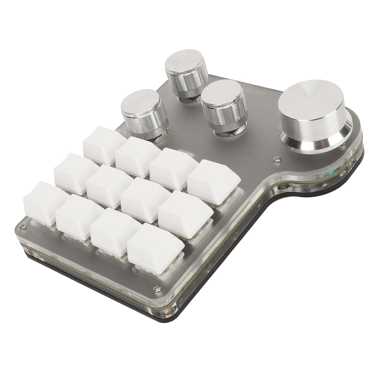 Luqeeg 6 Key Macro Programmable Keyboard, RGB LED Lighting, USB C Wired Keyboard with Software, for Gaming Office Media